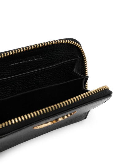 Zadig & Voltaire Small Zv Calf-leather Wallet In Black