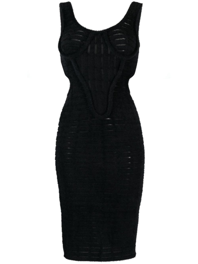 Shop Genny Cut-out Detail Bodycon Dress In Black