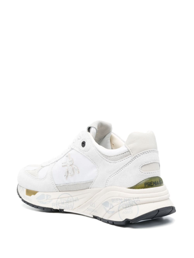 Premiata Low-top Panelled Sneakers In Neutrals