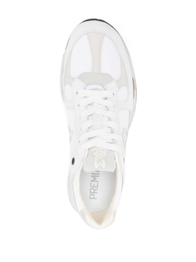 Shop Premiata Mase Panelled Sneakers In Neutrals