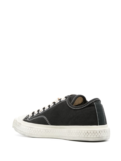 Acne Studios Ballow Tag Distressed-effect Sneakers In Black