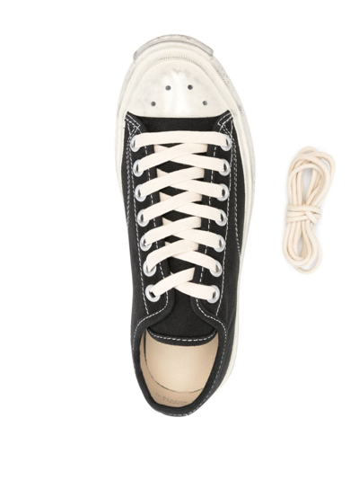 Shop Acne Studios Ballow Tag Distressed-effect Sneakers In Black