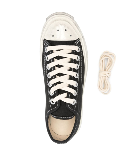Acne Studios Ballow Tag Distressed-effect Sneakers In Black