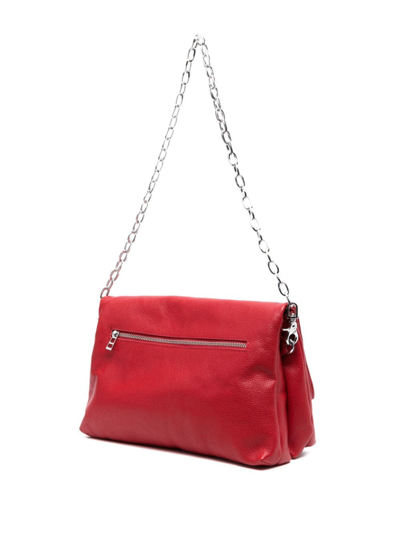 Shop Zadig & Voltaire Rocky Leather Crossbody Bag In Red