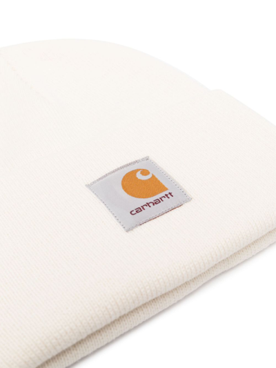 Carhartt Ribbed Knit Acrylic Watch Hat In Neutrals