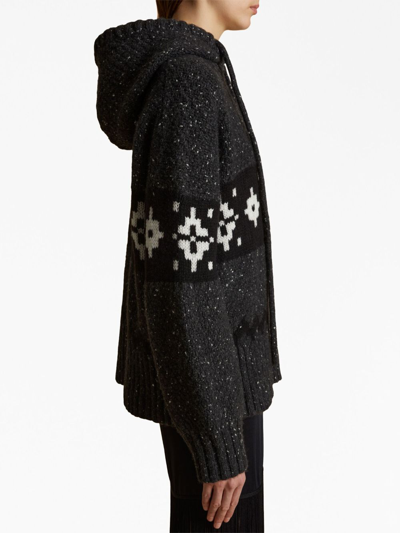 Shop Khaite Dobbi Hooded Cashmere Jumper In Black