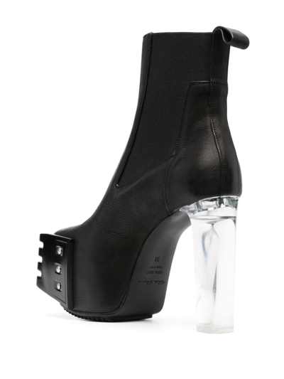 Shop Rick Owens 13mm Rivet-detailling Platform Boots In Black