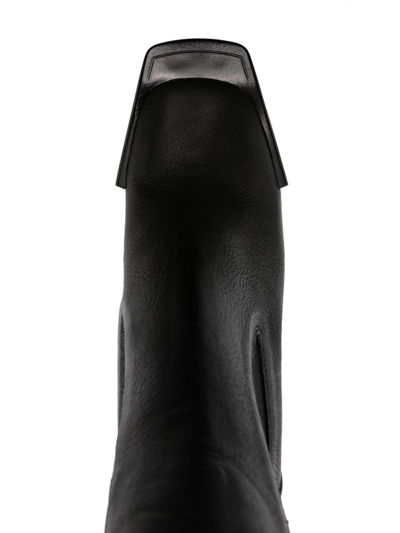 Shop Rick Owens 13mm Rivet-detailling Platform Boots In Black