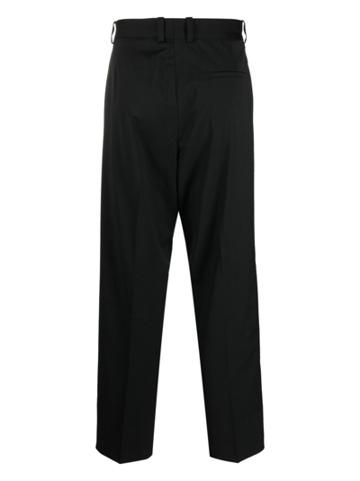 Han Kjobenhavn Mid-rise Tailored-cut Trousers In Black