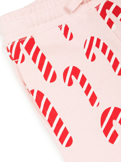 Shop Stella Mccartney Candy Cane Cotton Tracksuit In Pink