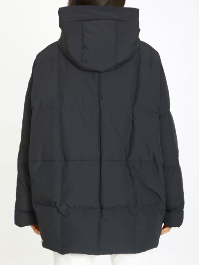 Shop Jil Sander Nylon Down Jacket In Black