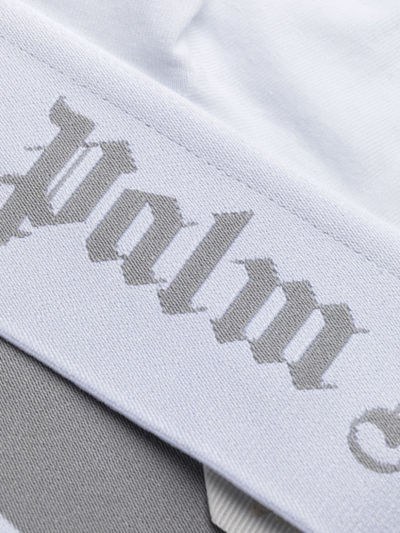 Palm Angels Logo-trim Triangle Bra In White