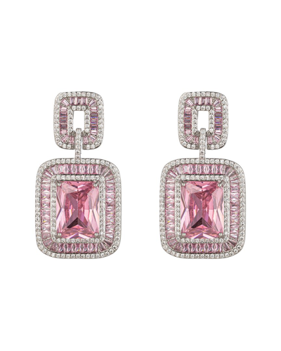 Eye Candy La Cz Rose Dangle Earrings