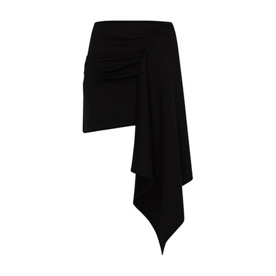 Shop Gauge81 Rivera Asymmetric Mini Skirt In Black