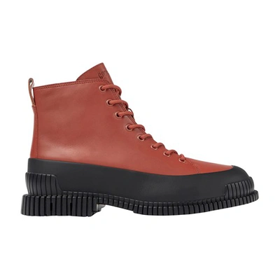Shop Camper Pix Lace Up Booties In Red