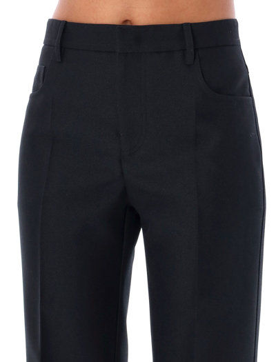 Shop Philosophy Di Lorenzo Serafini Grain De Poudre Technical Flare Trousers In Black