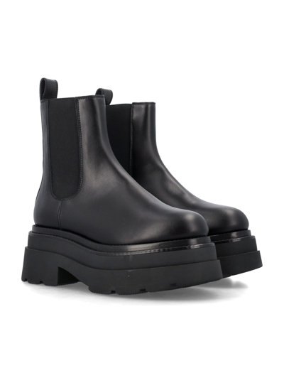 Shop Alexander Wang Carter Platform Loafer Boot In Black