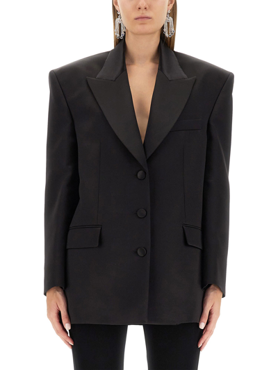 Shop Magda Butrym Oversize Fit Jacket In Nero
