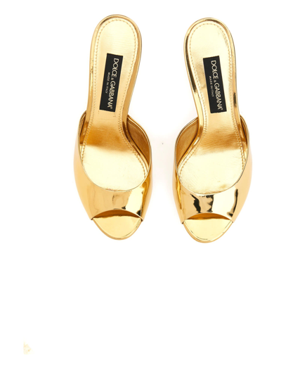 Shop Dolce & Gabbana Mule Sandal. In Oro