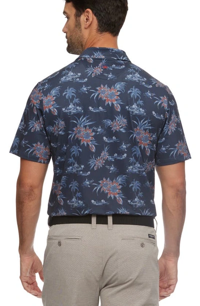 Shop Flag And Anthem Rehoboth Floral Performance Polo In Blue Combo