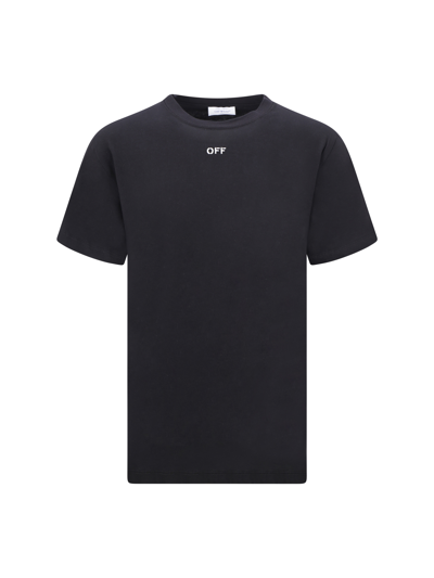 Shop Off-white T-shirt In Black Whit