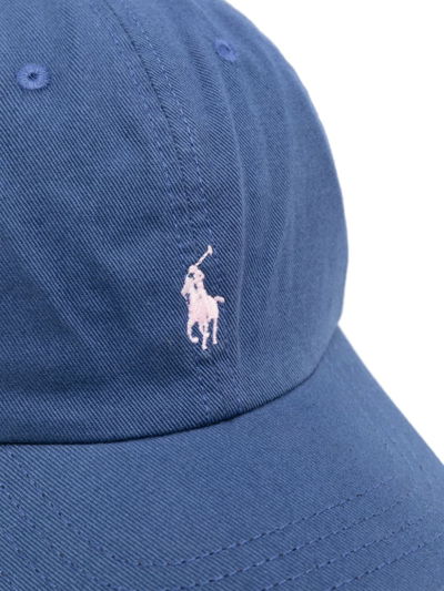 Shop Ralph Lauren Cappello Con Logo In Blue