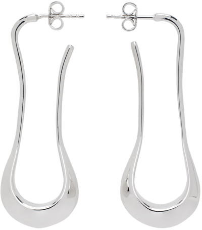 Shop Lemaire Silver Short Drop Earrings