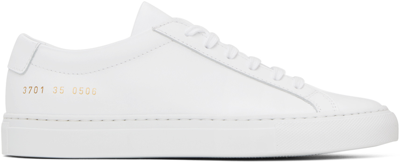 Shop Common Projects White Original Achilles Low Sneakers In 0506 White*