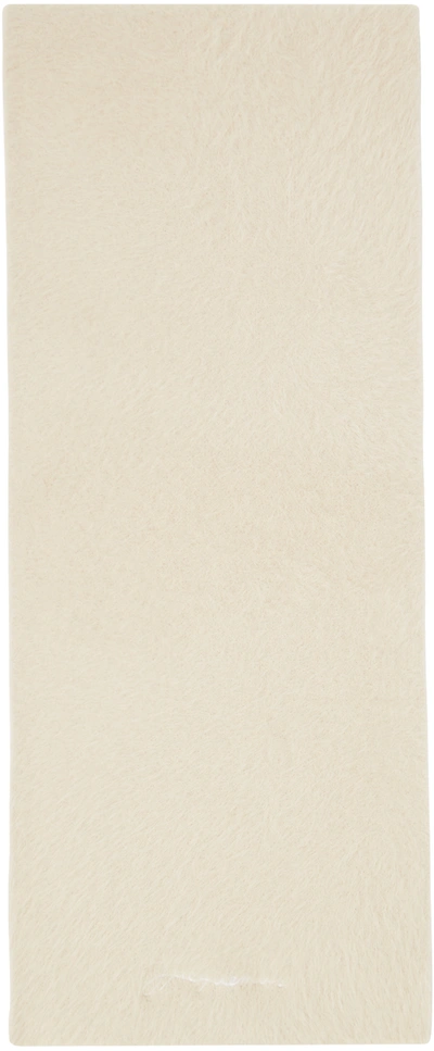 Shop Jacquemus Off-white Le Papier 'l'écharpe Neve' Scarf In 110 Off-white