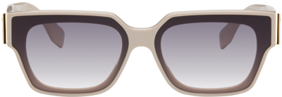 Shop Fendi Off-white ' First' Sunglasses In 6325b