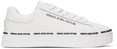 Shop Versace Jeans Couture White Court 88 Sneakers In E003 White