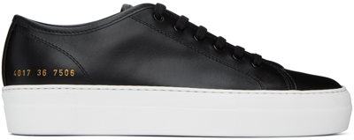 Shop Common Projects Black Tournament Super Low Sneakers In 7506 Black