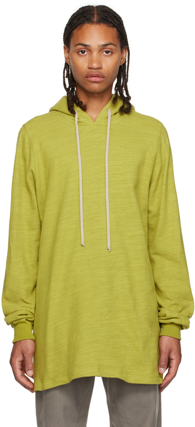 Rick Owens Yellow Luxor Hoodie In 32 Acid