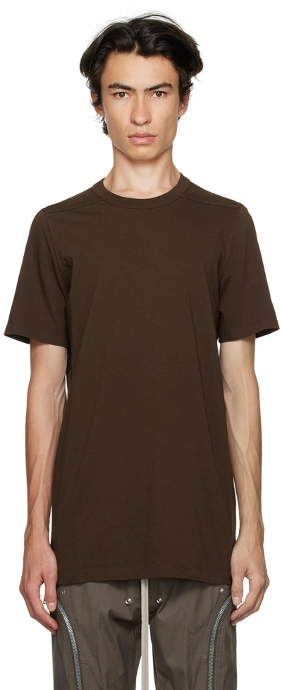 Shop Rick Owens Brown Level T-shirt In 04 Brown