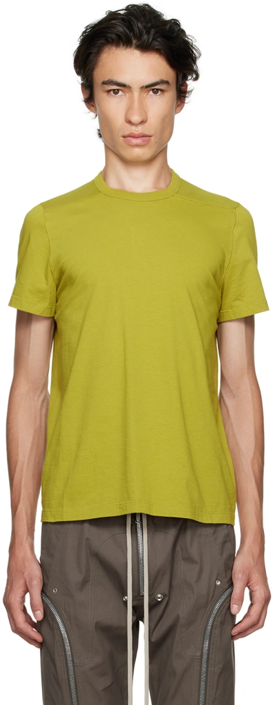 Shop Rick Owens Green Level T-shirt In 32 Acid