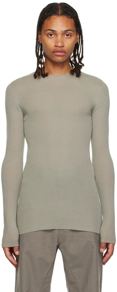 Shop Rick Owens Off-white Luxor Sweater In 08 Pearl