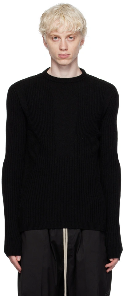 Shop Rick Owens Black Fisherman Sweater In 09 Black