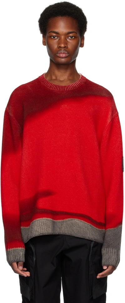 Shop A-cold-wall* Red Gradient Sweater In Bright Red