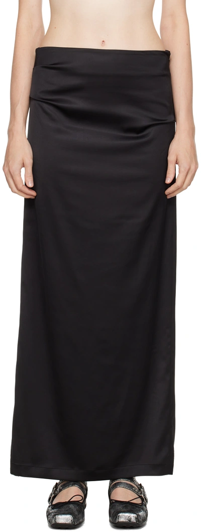 Open Yy Black 'do It Better' Maxi Skirt In Black