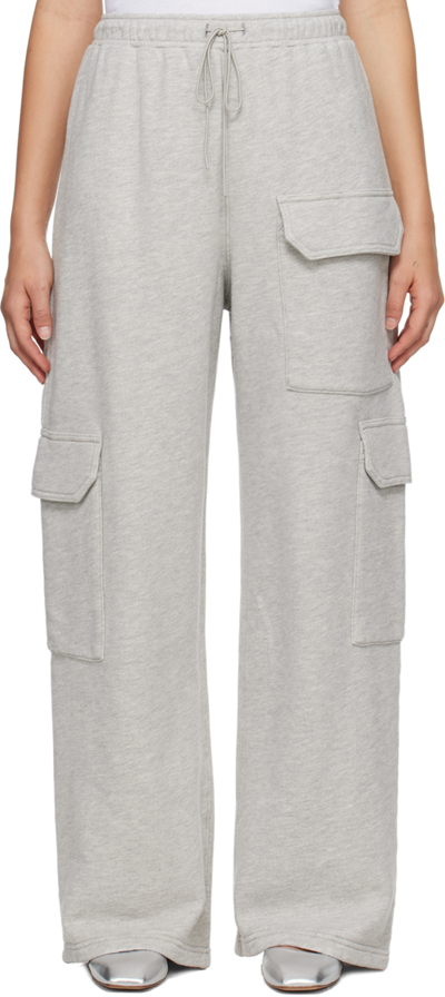 Shop Agolde Gray Ramsey Sweatpants In Heather Grey