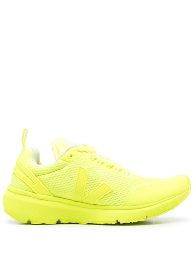 Shop Veja Condor 2 Mesh Low-top Sneakers In Yellow