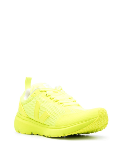 Shop Veja Condor 2 Mesh Low-top Sneakers In Yellow