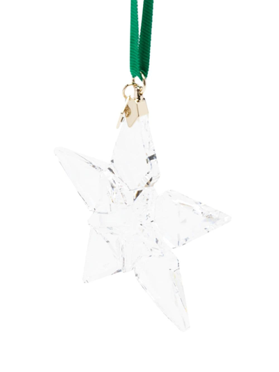 Swarovski Star-pendant Crystal Ornament In Neutrals