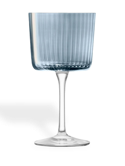 Shop Lsa International Gems Wine Glass (set Of Four) In Blue