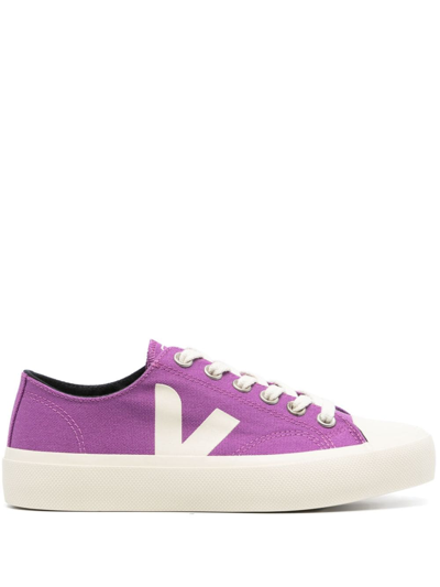Shop Veja Wata Ii Canvas Sneakers In Purple