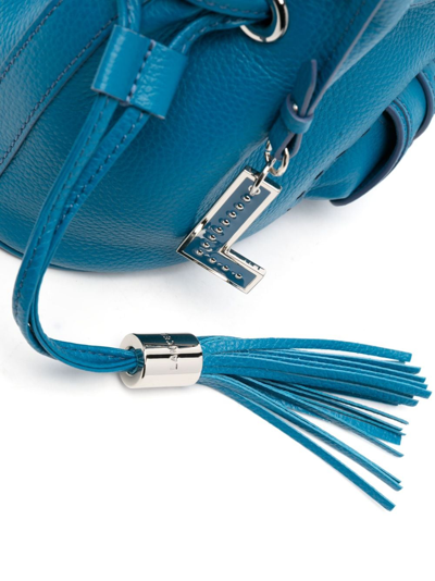 Shop Lancel Small Premier Flirt Bucket Bag In Blue