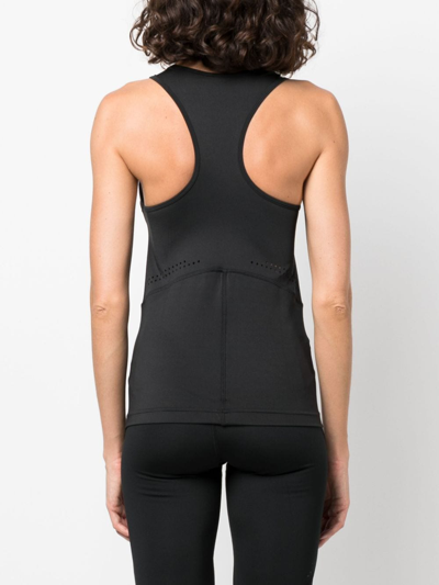 Shop Adidas By Stella Mccartney Logo-print Sleeveless Tank Top In Black