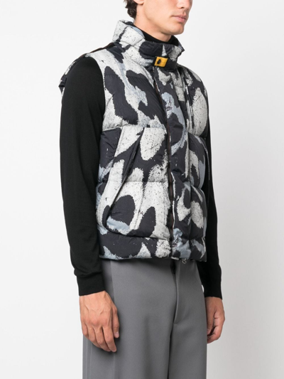 Parajumpers Graphic-print Padded Gilet In Neutrals