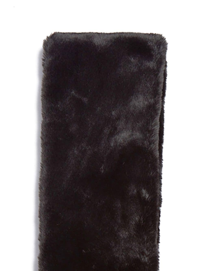 Shop Apparis Abby Faux-fur Scarf Set In Black