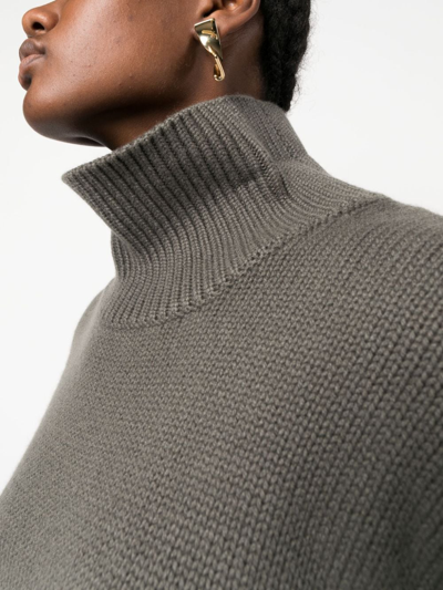 Shop Lisa Yang Fleur Cashmere Knitted Jumper In Grey